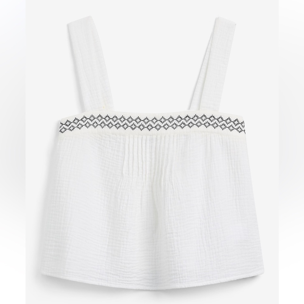 Gauze Pattern Square Neck Women’s Tank